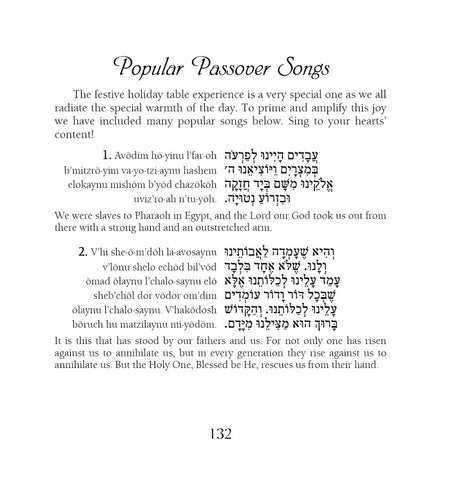 The Passover Seder Table Companion